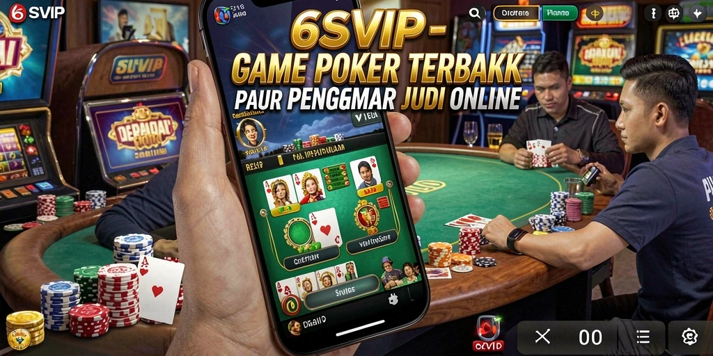 Tampilan gameplay Poker yang menegangkan di 6SVIP.