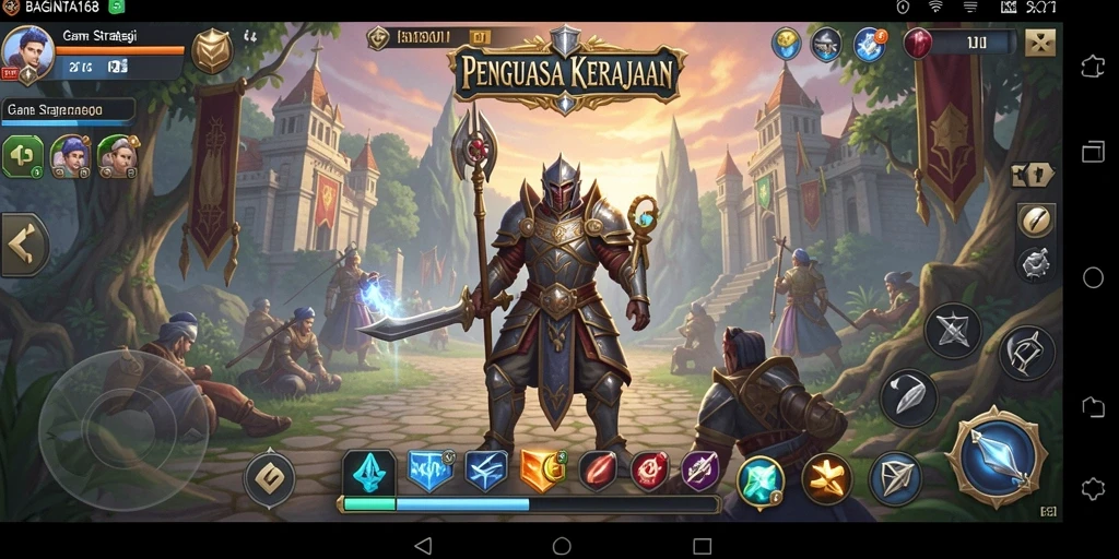 Screenshot gameplay BAGINTA168 yang menampilkan taktik pertarungan.