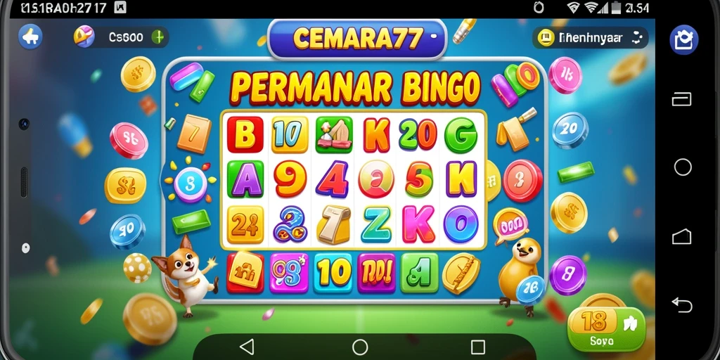 Tampilan gameplay seru dalam aplikasi Bingo CEMARA77.