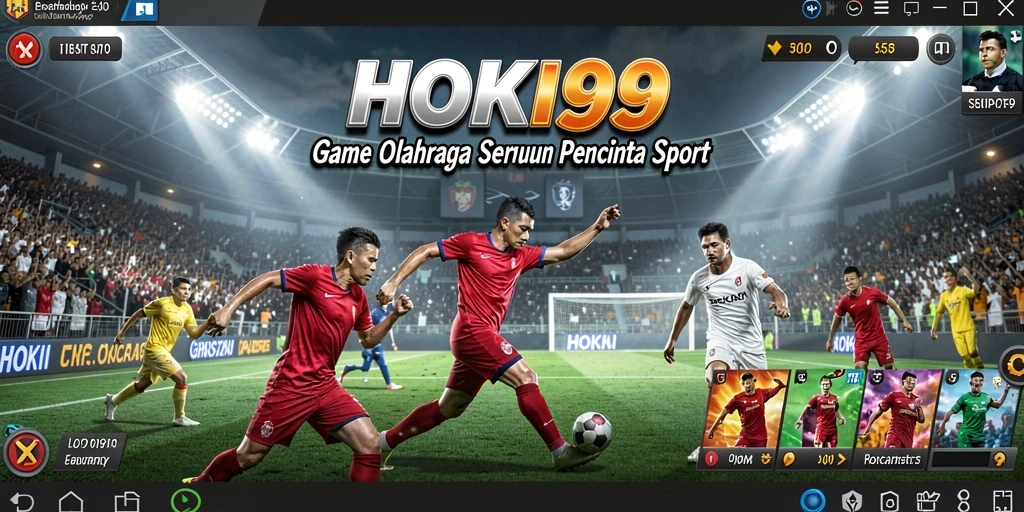 Tampilan gameplay HOKI99 yang menegangkan dan penuh aksi olahraga.