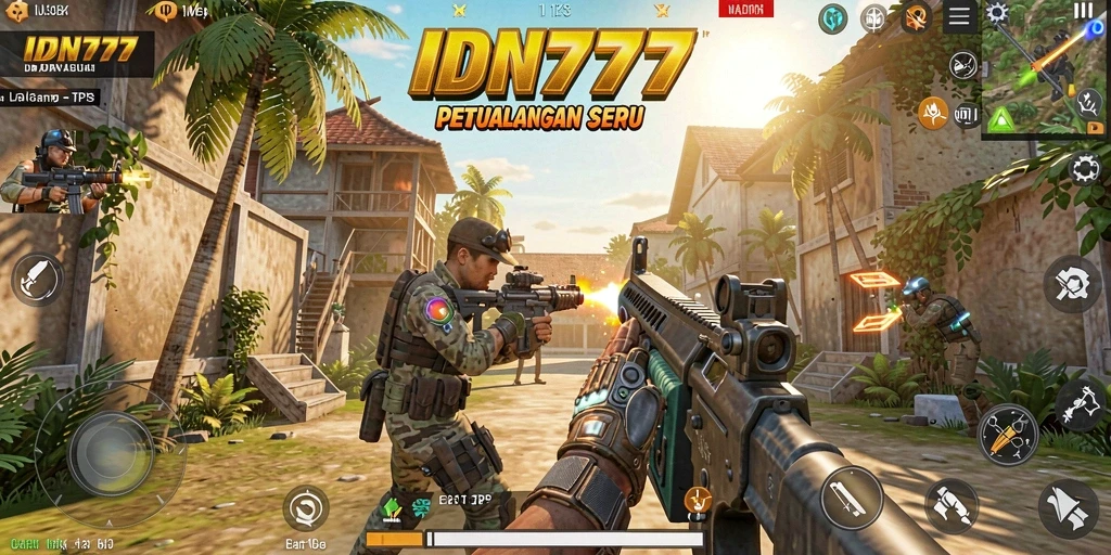 Tampilan gameplay seru dari IDN777 yang penuh aksi.