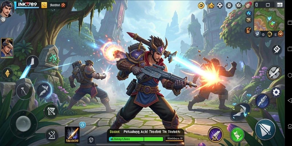 Gameplay menakjubkan dari INK789 dalam pertempuran ARPG.