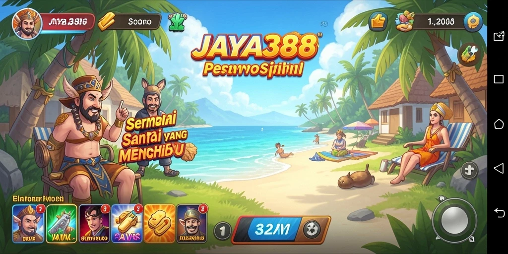 Tampilan gameplay JAYA388 yang menarik dan penuh warna.