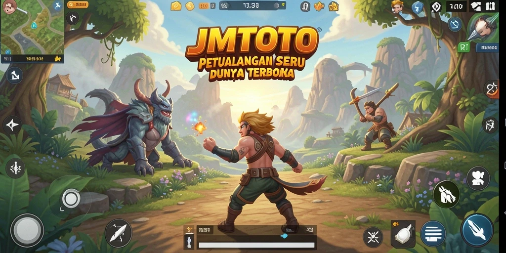 Tangkapan layar gameplay Open World JMTOTO yang mendebarkan.