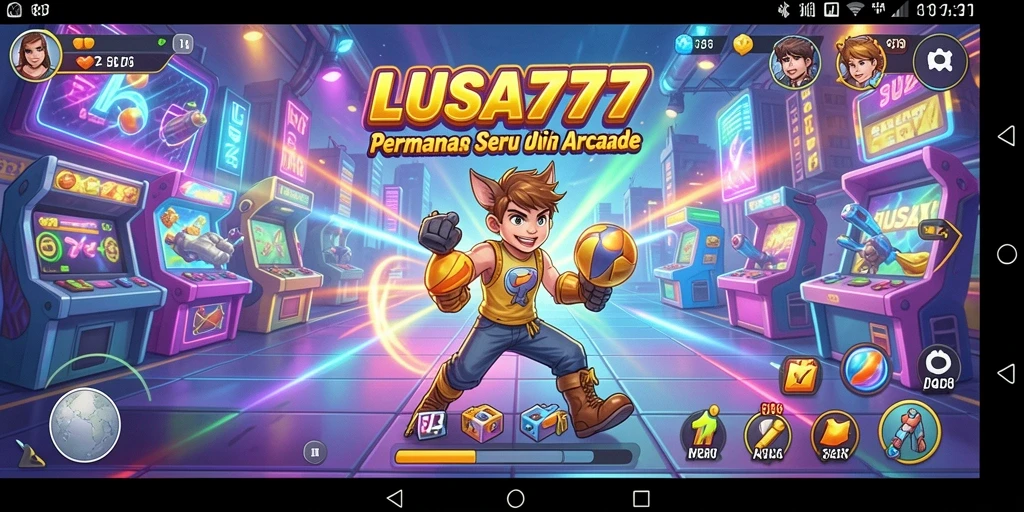 Pengambilan layar LUSA777 menunjukkan aksi seru gameplay Arcade.
