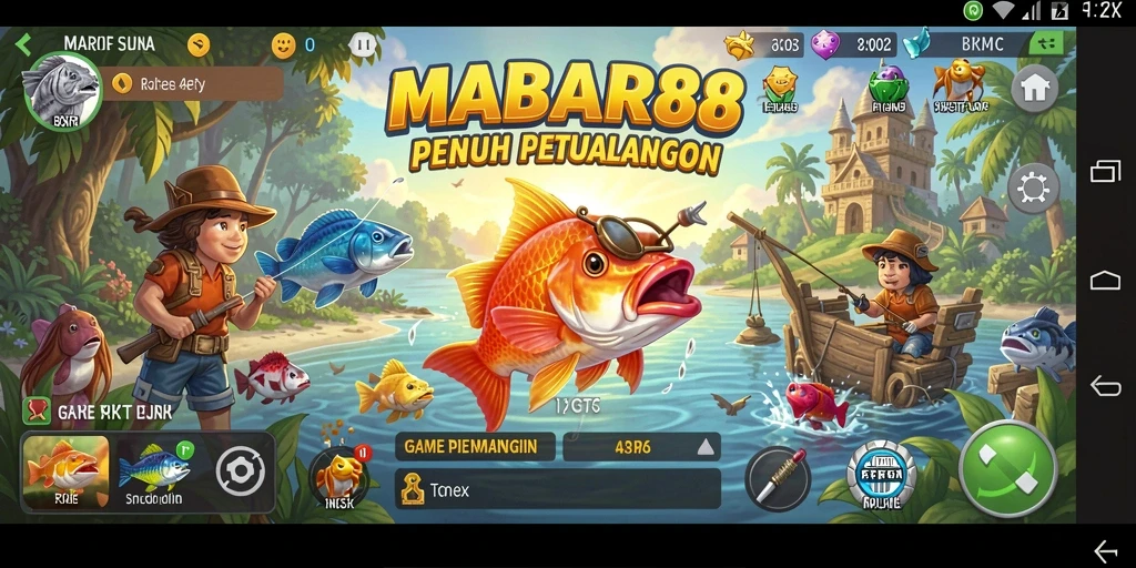 Screenshot utama MABAR88 dengan gameplay yang seru dan menawan.