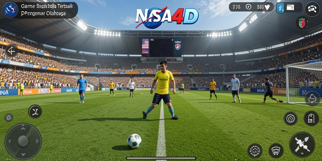 Tampilan gameplay seru dari NASA4D dengan grafis sepak bola yang menakjubkan.