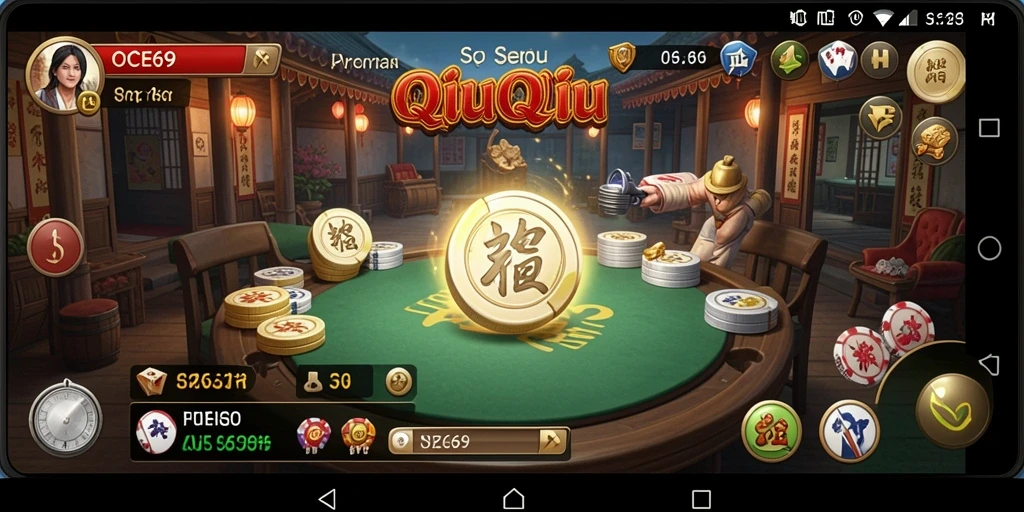 Tampilan gameplay OCE69 yang menarik dan kompetitif di dunia QiuQiu.