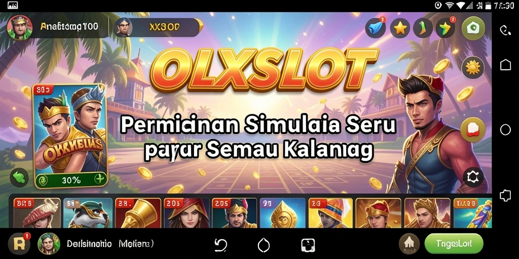 Screenshot utama OLXSLOT menampilkan gameplay yang menarik dan interaktif.