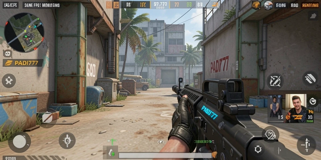 Gameplay PADI777 yang seru dan menegangkan saat pertempuran FPS.
