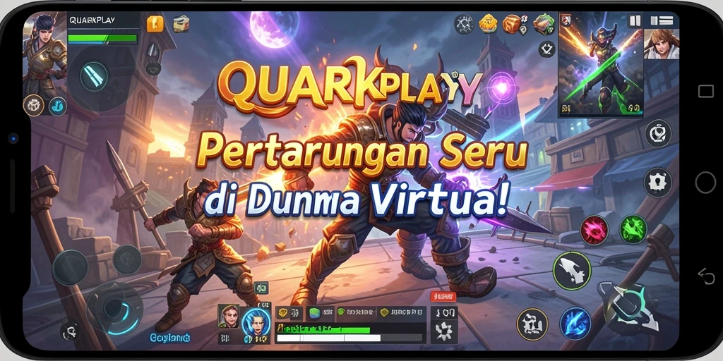 Gameplay seru di QUARKPLAY dengan aksi pertarungan intens.