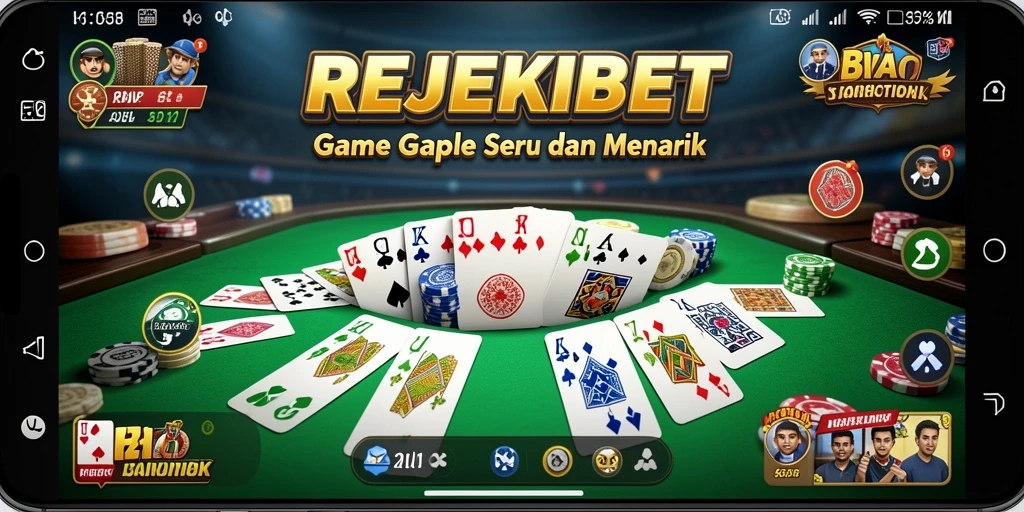 Tampilan gameplay seru dan interaktif dalam permainan Gaple.