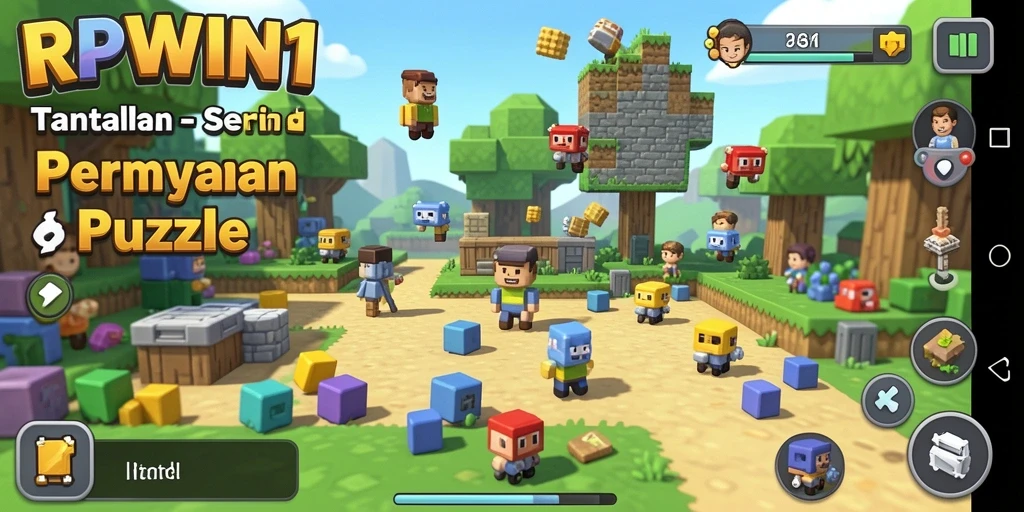 Screenshot RPWIN1 menampilkan gameplay asyik dengan berbagai tantangan puzzle menarik.