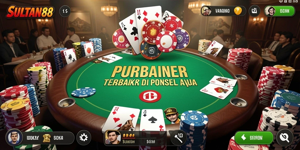 Tampilan menarik dari permainan Poker SULTAN88.