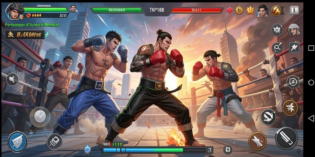 Tampilan gameplay TKP188 menampilkan aksi pertarungan yang mendebarkan.