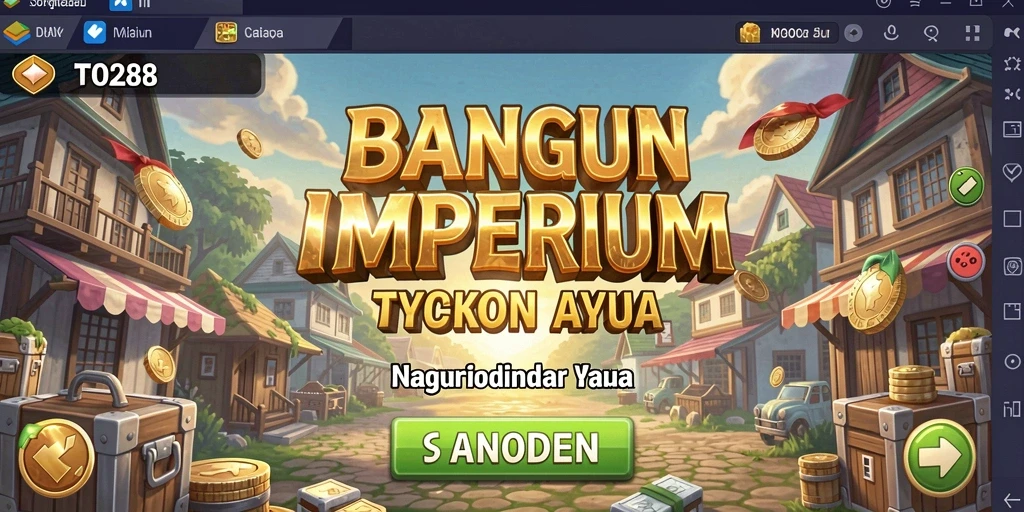 Screenshot utama TO288 menampilkan aksi seru dalam membangun bisnis Tycoon.