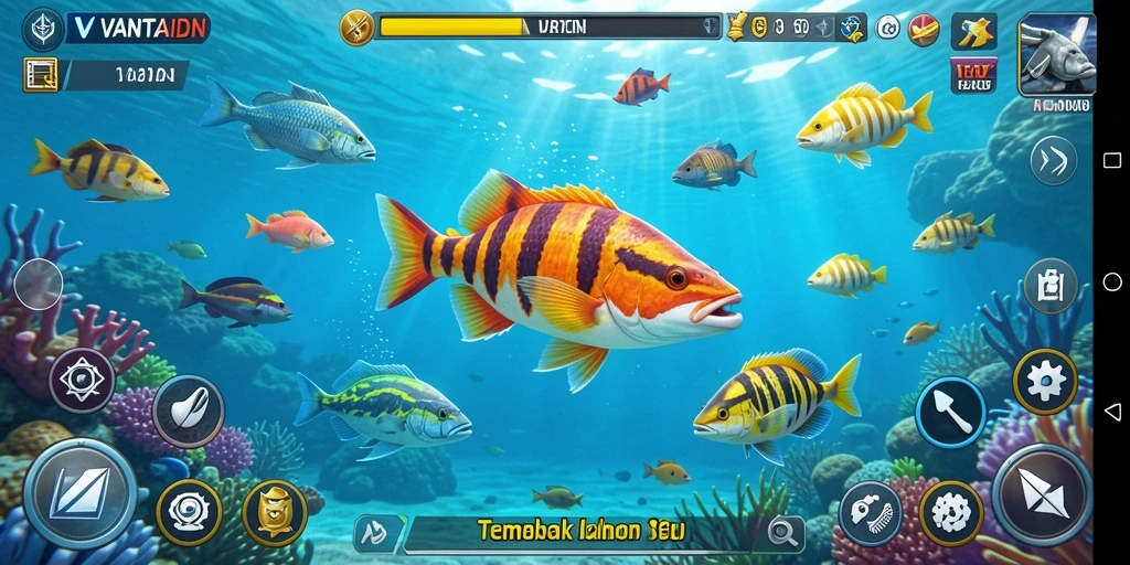 Tampilan gameplay seru di VANTAIDN, siap tembak ikan!