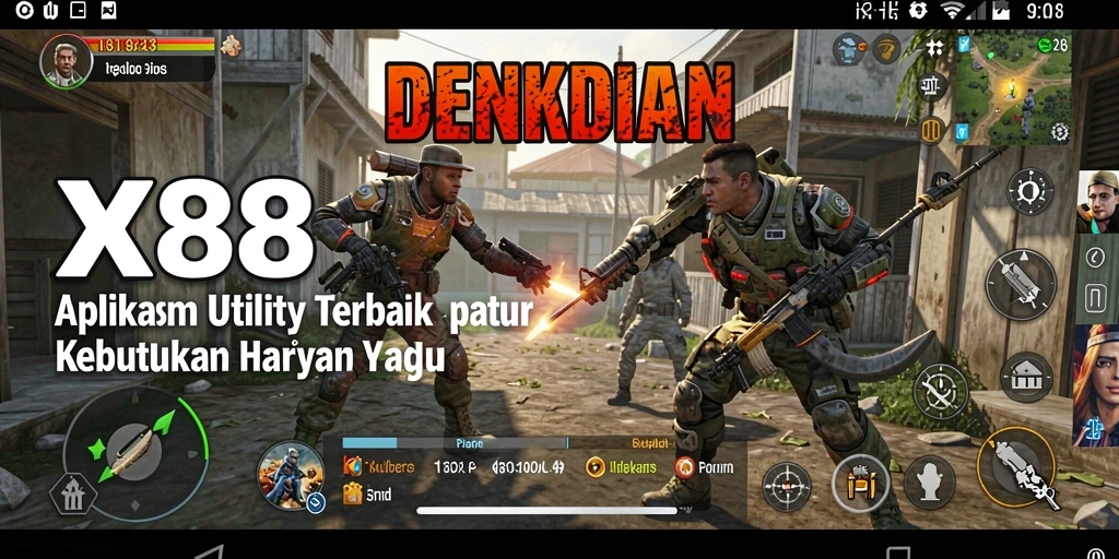Tampilan antarmuka aplikasi X88 yang intuitif dan mudah digunakan.